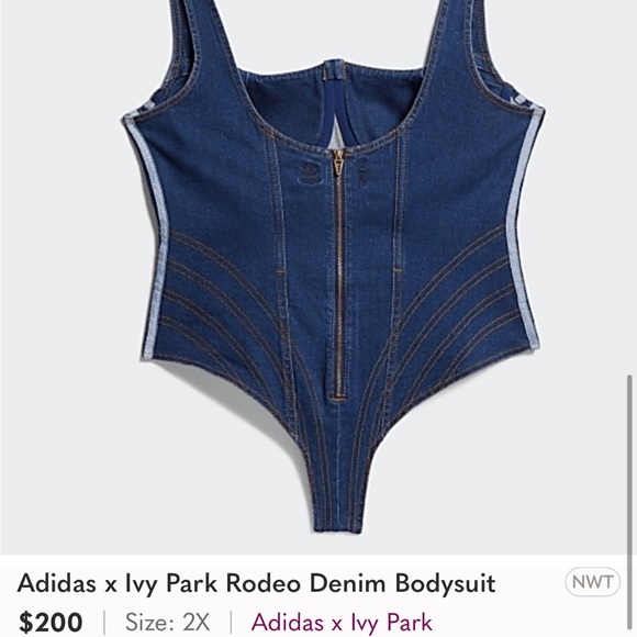 Ivy Park X Adidas denim bodysuit - Picture 9 of 10